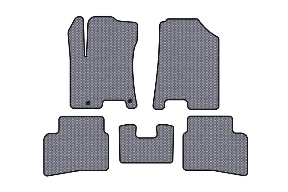 Hyundai Venue 2019- Rubber Floor Mats Carsuit (Gray) Image