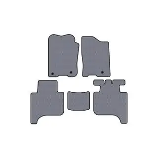 Rubber floor mats Carsuit (2 rows, 2004-2008, gray)