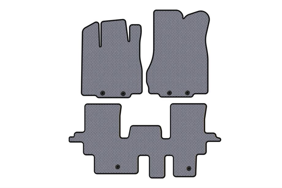 Infiniti QX60 2016-2021 Rubber Floor Mats Carsuit (2 Rows, Grey) Image