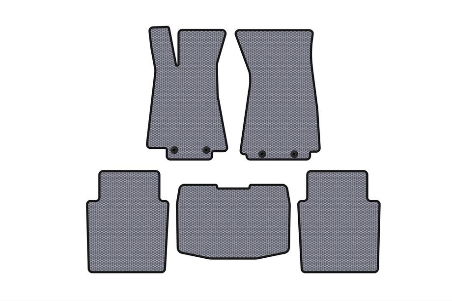Jaguar XJ 2003-2009 Rubber Floor Mats Carsuit (SD, Gray) Image