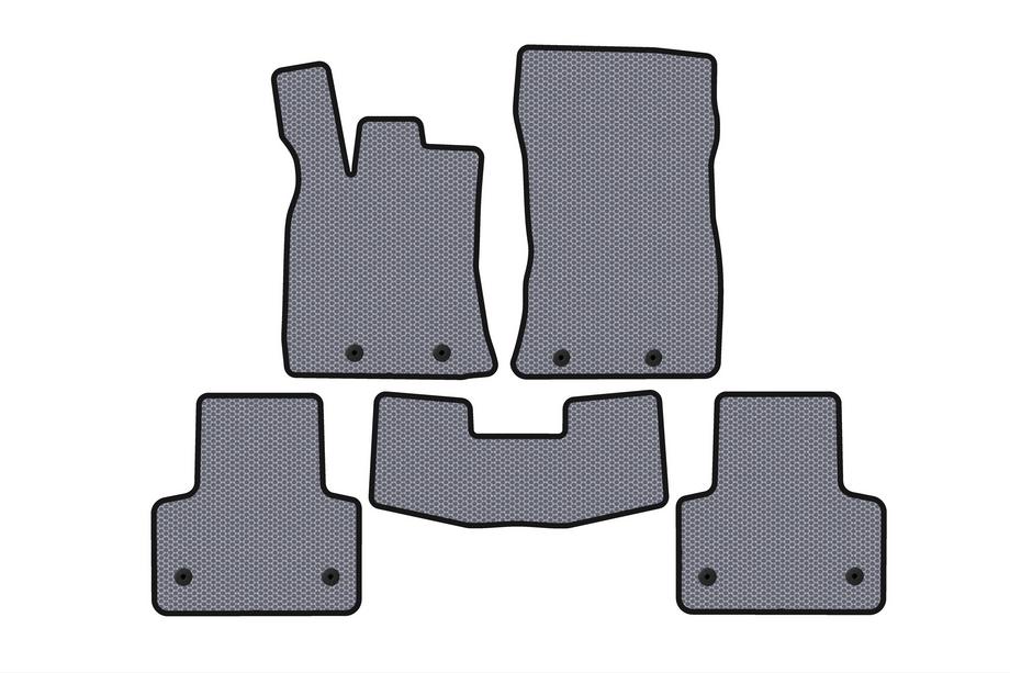 Jaguar XJ 2010- Rubber Floor Mats Carsuit (Short, Gray) Image