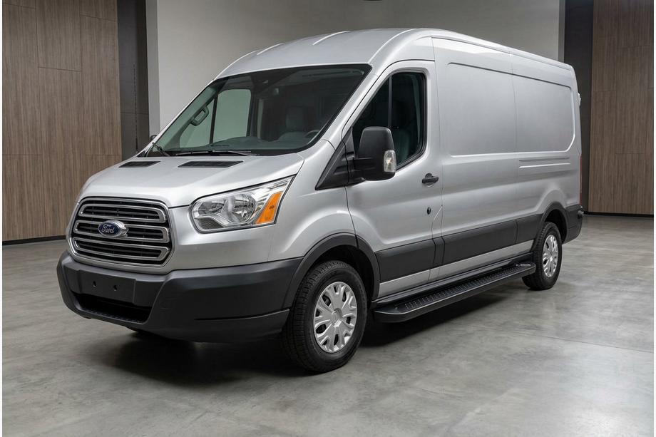 Ford Transit 2014- Side Steps Allmond Black (2 pcs, Aluminum) Image