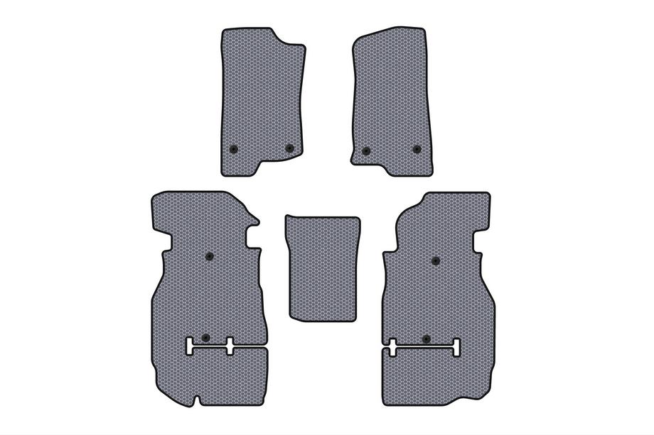 Jeep Wrangler 2018- Rubber floor mats Carsuit (Rubicon Unlimited/5-door, gray) Image