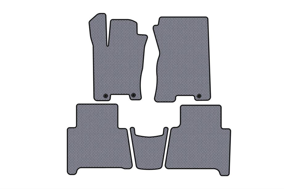Kia Mohave 2008-2016 Rubber Floor Mats Carsuit (Gray) Image