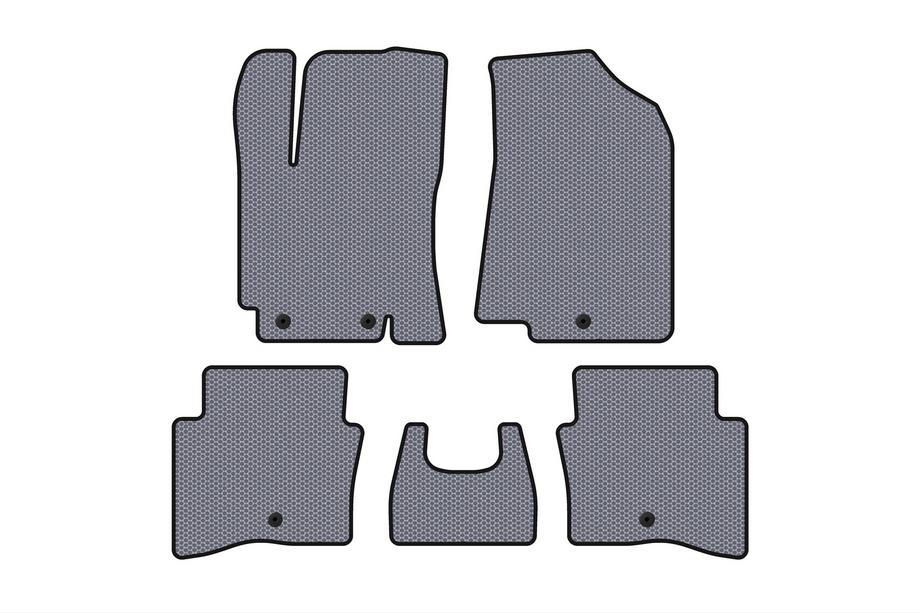 Kia Rio 2012-2017 Rubber Floor Mats Carsuit (SD, Gray) Image