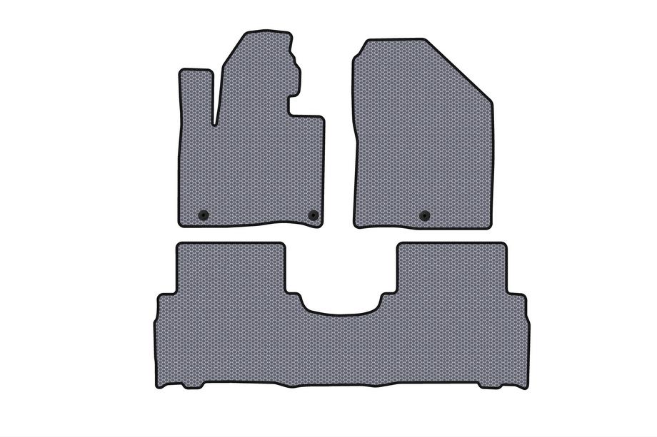 Kia Sorento III UM 2014-2020 Rubber floor mats Carsuit (2014-2018, 5-seater, gray) Photo 1