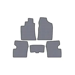 Rubber Floor Mats Carsuit (SD, Gray)
