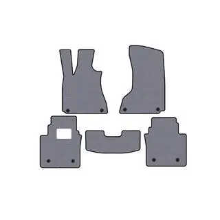Rubber Floor Mats Carsuit (SD, Gray) Maserati Quattroporte 2013-2023 photo 1