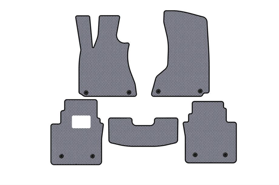 Maserati Quattroporte 2013-2023 Rubber Floor Mats Carsuit (SD, Gray) Photo 1