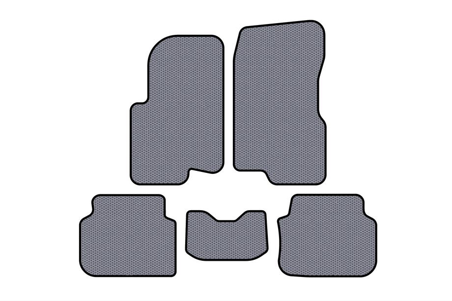 Smart 1998-2007 Rubber Floor Mats Carsuit (2003-2007, Forfour, Gray) Image