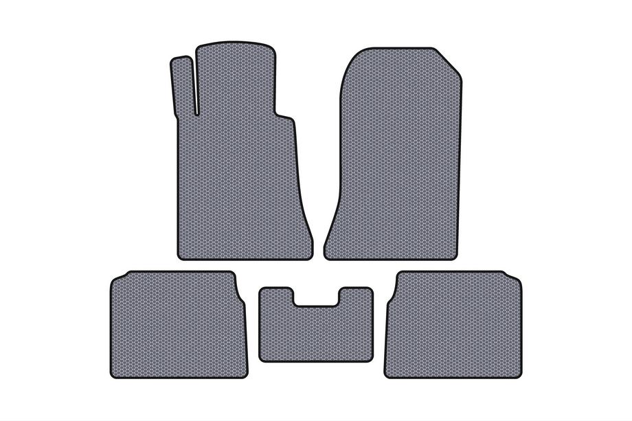 Mercedes E-class W124 1984–1997 Rubber Floor Mats Carsuit (SD, Gray) Image