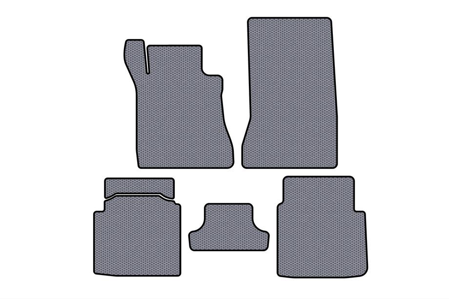 Mercedes S-class W126 1979-1991 Rubber floor mats Carsuit (SD, short wheelbase, gray) Photo 1