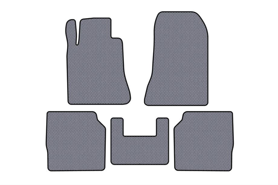 Mercedes S-class W140 1991-1998 Rubber Floor Mats Carsuit (SD, Long Wheelbase, Grey) Image