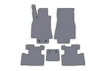 Mercedes A-class W169 2004-2012 Rubber floor mats Carsuit (2004-2008, HB, 5-door, gray) photo 1
