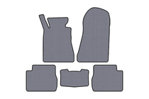 Mercedes W201 (190) 1982-1993 Rubber Floor Mats Carsuit (SD, Gray) photo 1