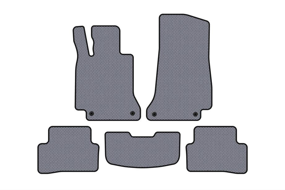 Mercedes C-class W205 2014-2021 Rubber Floor Mats Carsuit (SD, Gray) Image