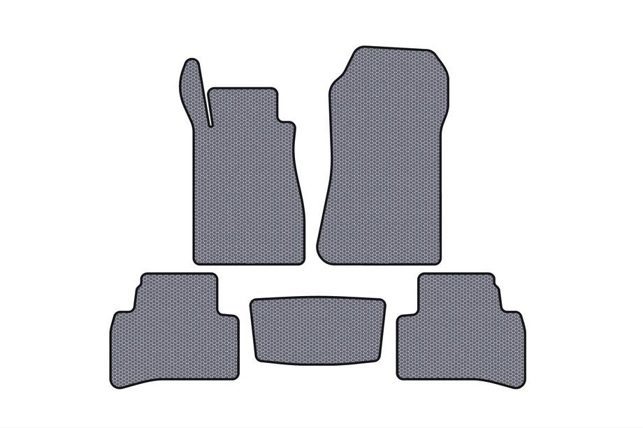 Mercedes CLK W208 1997-2002 Rubber Floor Mats Carsuit (Coupe, Grey) Image