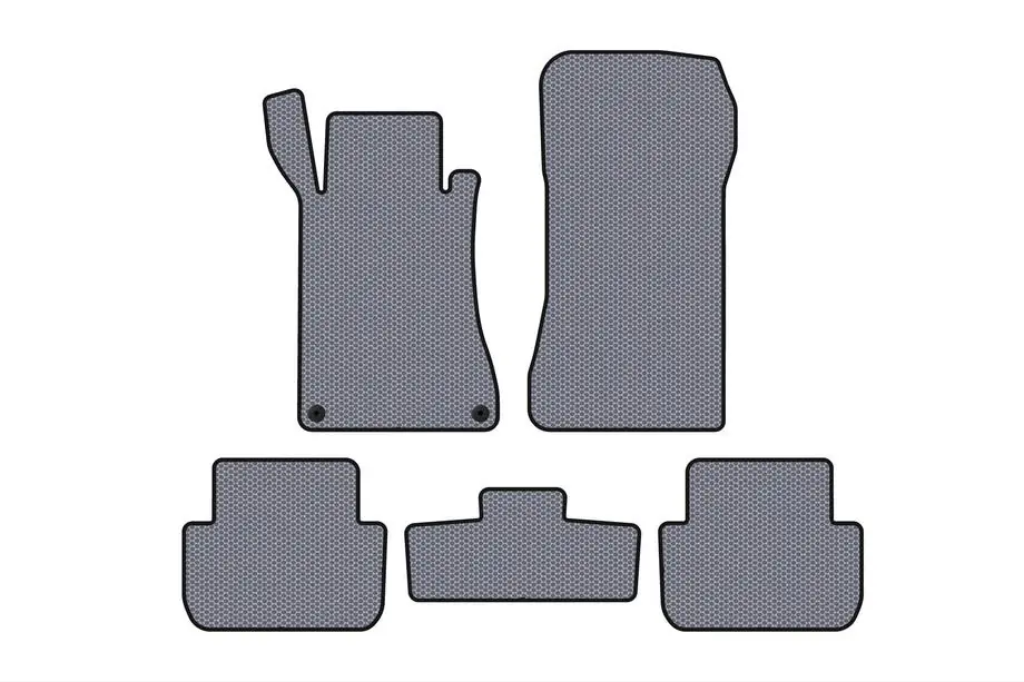 Mercedes CLK W209 2002-2010 Rubber Floor Mats Carsuit (Coupe, Grey) Image