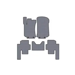 Rubber Floor Mats Carsuit (2 Rows, Grey) photo 1
