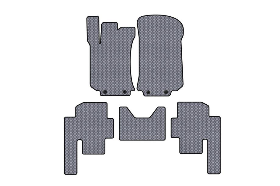 Mercedes R-class W251 2005-2017 Rubber Floor Mats Carsuit (2 Rows, Grey) Image