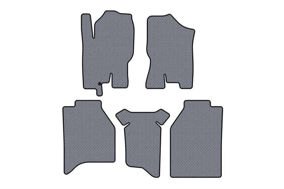 Nissan Navara 2006-2015 Rubber floor mats Carsuit (without boxes, Grey) Image