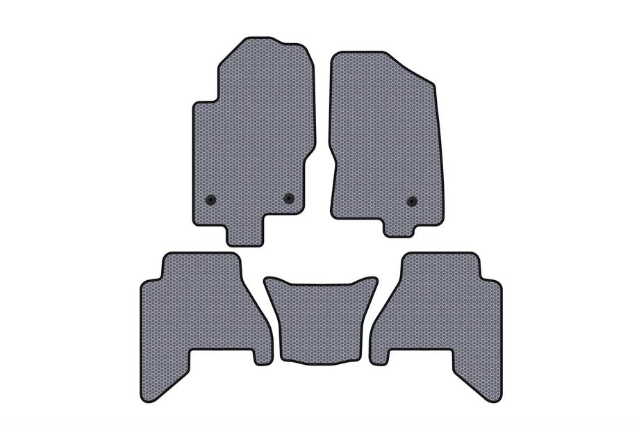 Nissan Pathfinder R51 2005-2014 Rubber floor mats Carsuit V2 (2 rows, Grey, 2010-2014) Image
