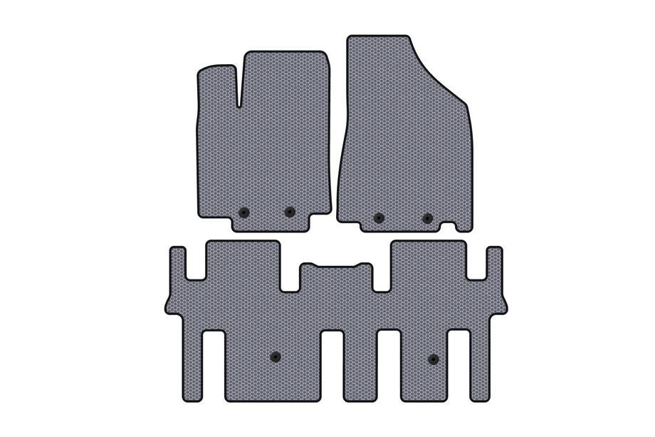 Nissan Pathfinder R52 2012-2021 Rubber Floor Mats Carsuit (2 Rows, Grey) Image