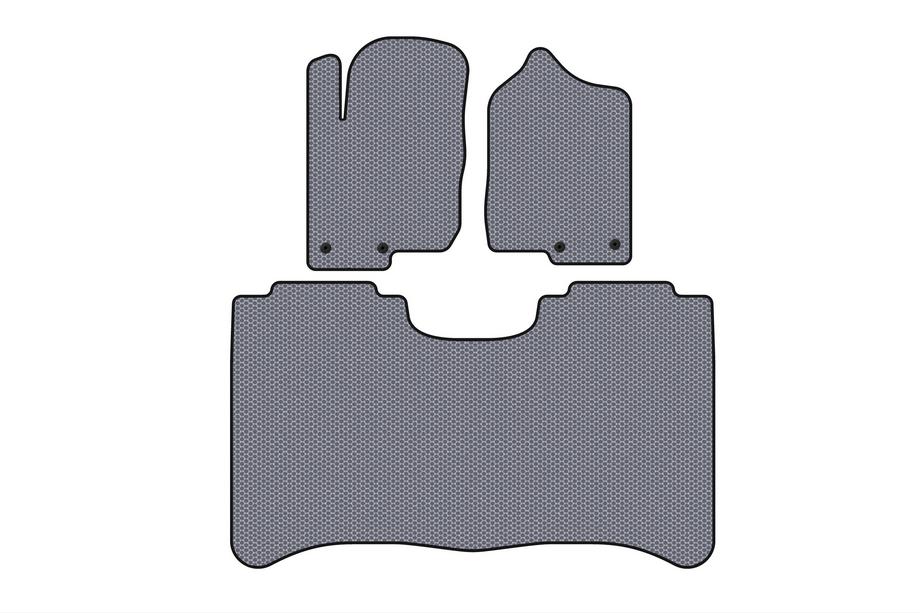 Nissan Titan 2004-2011 Rubber Floor Mats Carsuit (Gray) Image