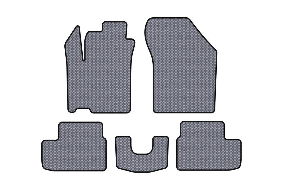 Opel Agila 2007-2015 Rubber Floor Mats Carsuit (HB, Grey) Image