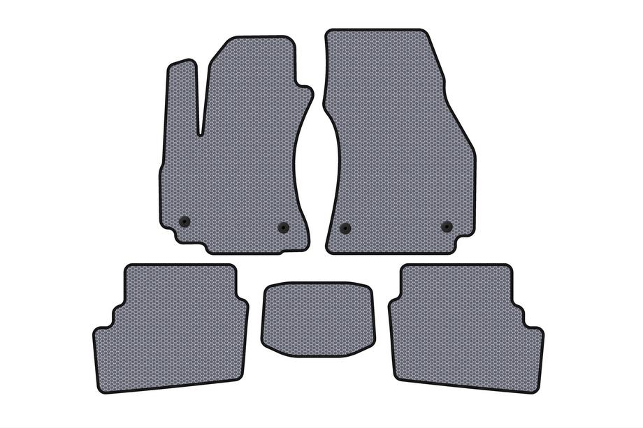Opel Zafira A 1998-2005 Rubber floor mats Carsuit (2 rows, 2003-2005, 7-seater, gray) Image