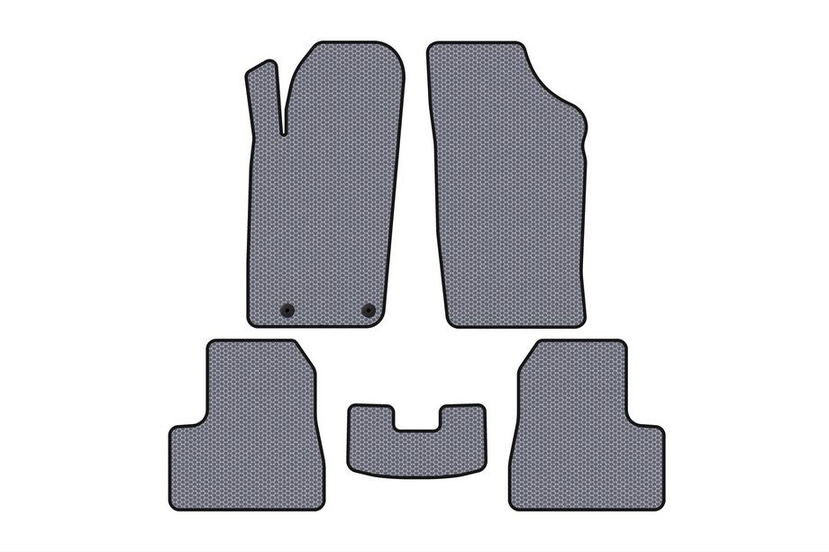 Peugeot 206 1998-2024 Rubber Floor Mats Carsuit (2009-2013, Gray) Image