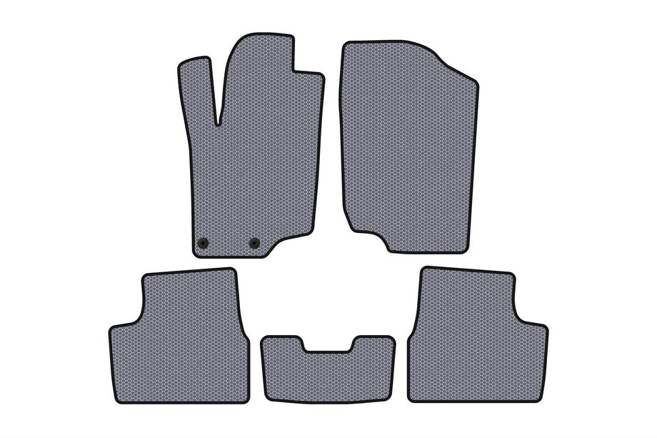 Peugeot 207 2006–2014 Rubber floor mats Carsuit (HB, 5-door, grey) Image