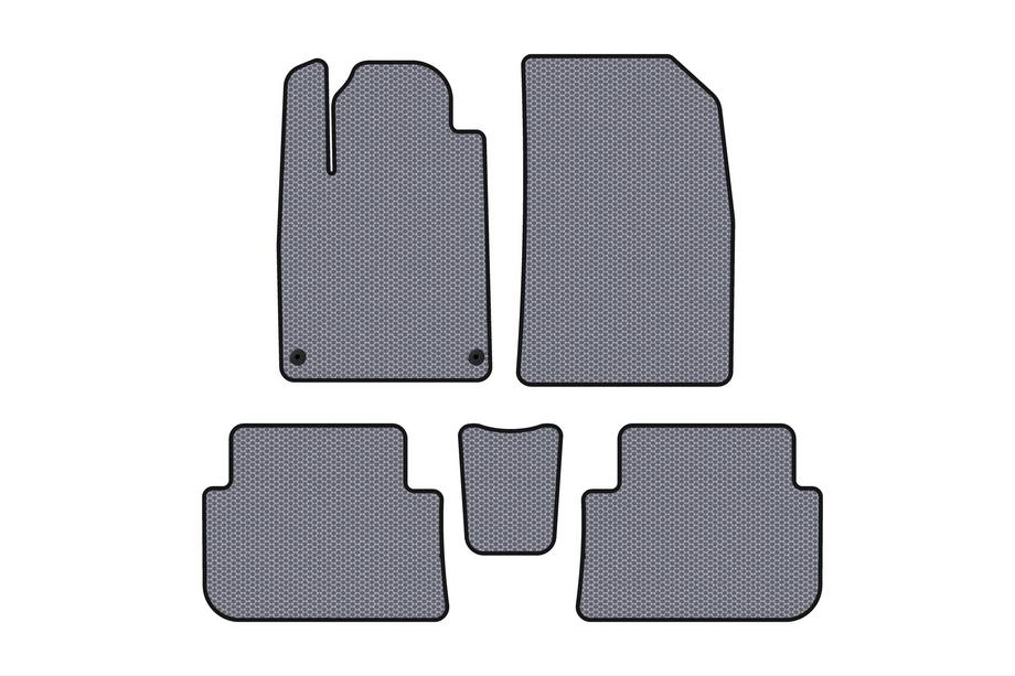 Peugeot 407 2004-2011 Rubber Floor Mats Carsuit (SD, Gray) Image