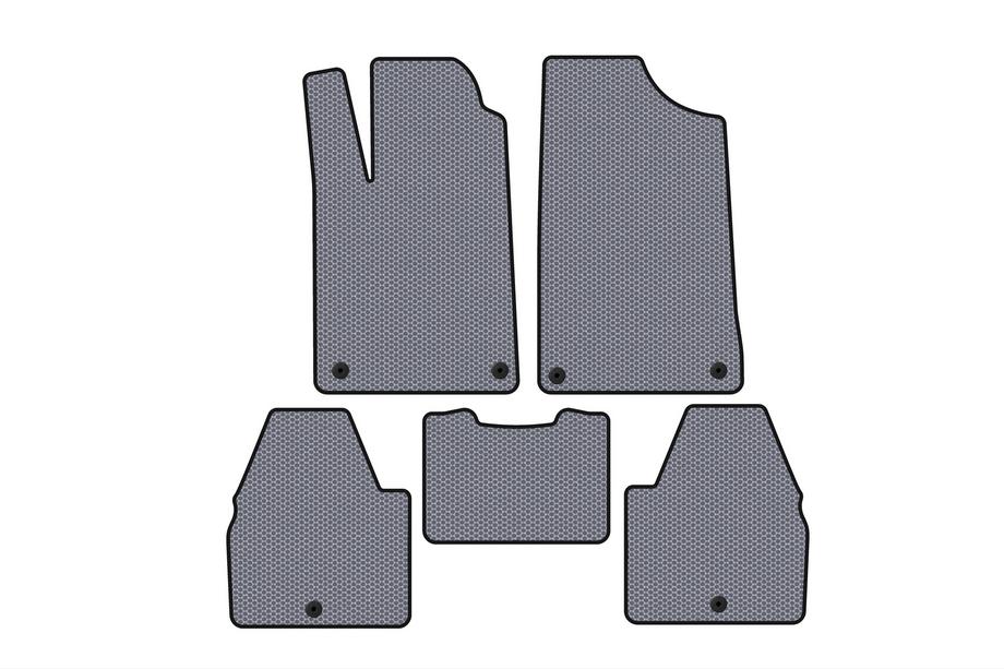 Peugeot 607 1999-2010 Rubber Floor Mats Carsuit (SD, Gray) Image