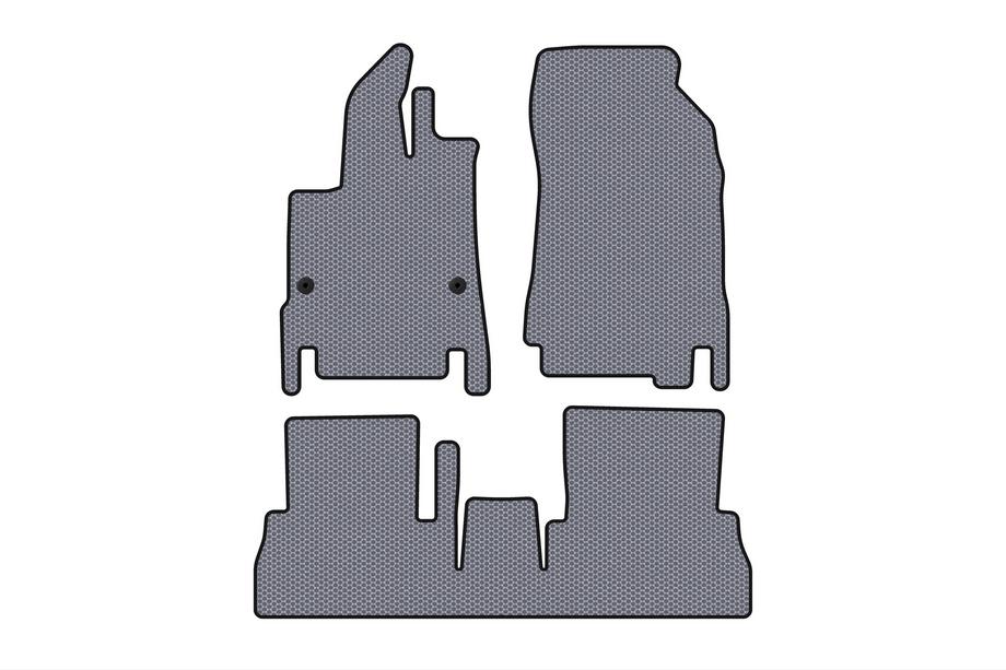 Peugeot Partner/Rifter 2019- Rubber Floor Mats Carsuit (7-Seater/Long Wheelbase, Grey) Image