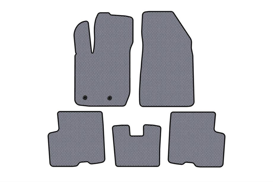 Renault Arkana 2019- Rubber Floor Mats Carsuit (Front-Wheel Drive, Grey) Image