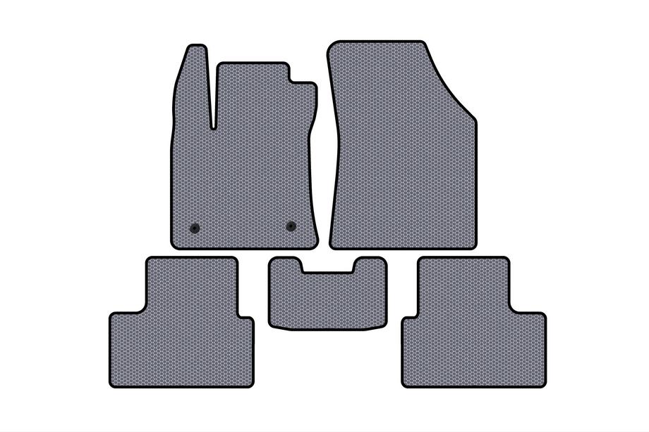 Renault Megane IV 2016-2025 Rubber Floor Mats Carsuit (SD, Gray) Photo 1