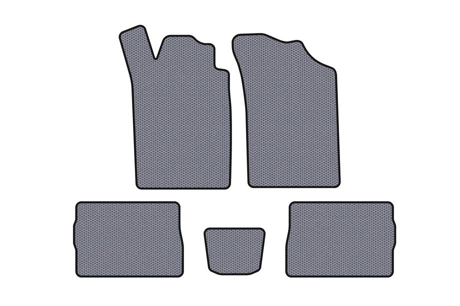 Renault Symbol 1999-2008 Rubber Floor Mats Carsuit (SD, Gray) Image