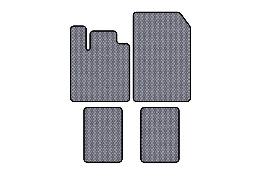 Renault Twingo 2007-2014 Rubber Floor Mats Carsuit (Gray) Image
