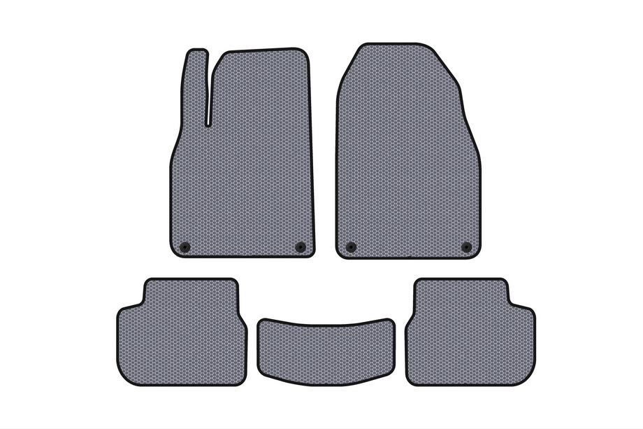 Saab 9-3 2002-2014 Rubber Floor Mats Carsuit (Gray) Image