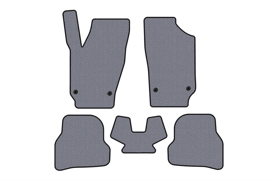 Seat Ibiza 2010-2017 Rubber floor mats Carsuit (2010-2012, HB, 5-door, gray) Image