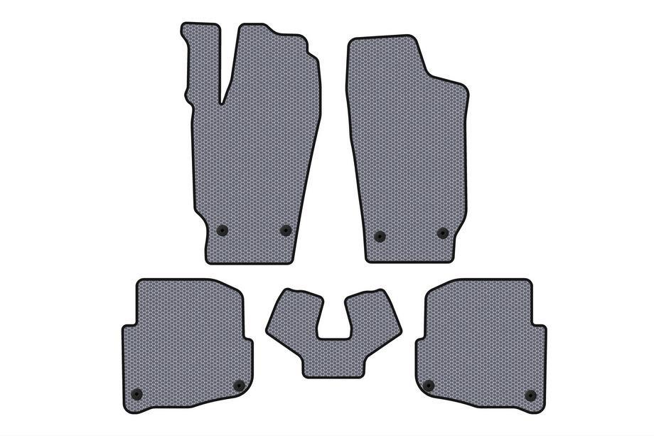 Skoda Fabia 2000-2007 Rubber Floor Mats Carsuit (SD, Gray) Image