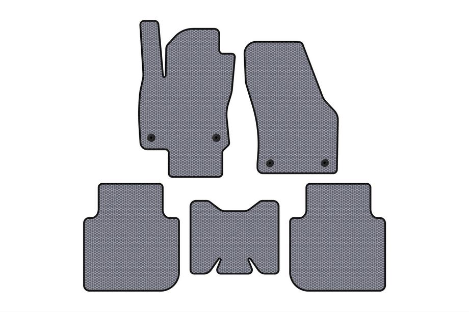 Skoda Kodiaq 2016-2023 Rubber Floor Mats Carsuit (5-Seater/Automatic, Grey) Photo 1