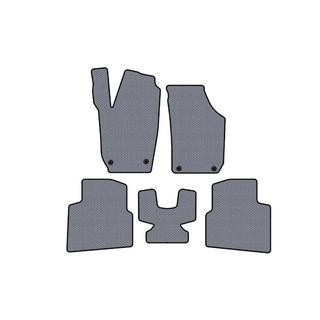 Rubber Floor Mats Carsuit (Gray) Skoda Roomster 2006-2015 photo 1