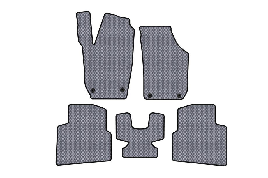 Skoda Roomster 2006-2015 Rubber Floor Mats Carsuit (Gray) Photo 1