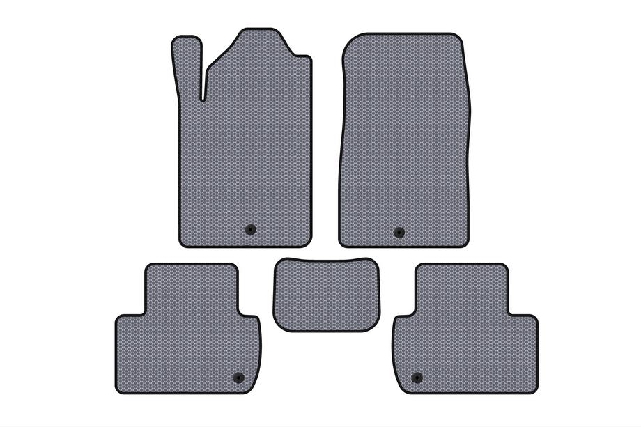 SsangYong Rexton I 2001-2017 Rubber Floor Mats Carsuit (Gray) Photo 1