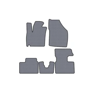 Rubber floor mats Carsuit (2016-2020, HB, gray)