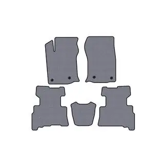 Rubber floor mats Carsuit (2 rows, 2014-2024, 7-seater, gray) photo 1