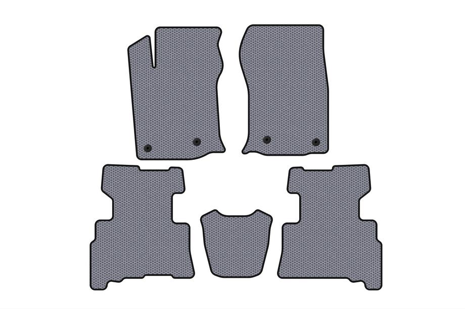 Toyota 4Runner 2009-2024 Rubber floor mats Carsuit (2 rows, 2014-2024, 7-seater, gray) Image