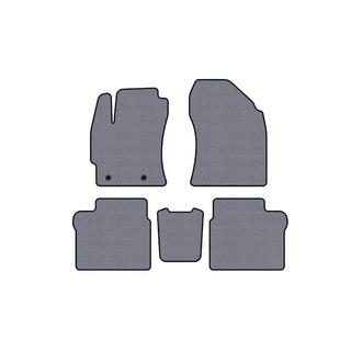 Rubber floor mats Carsuit (2016-2019, SD, gray) Toyota Corolla 2013-2019 photo 1